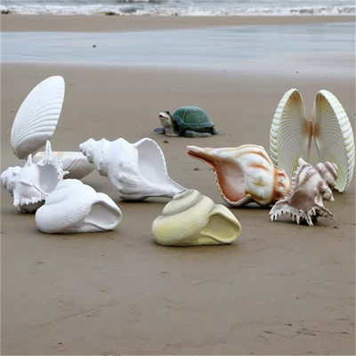 阳江玻璃钢海螺贝壳雕塑 海边风情摆件价格、图片与厂家电话全览